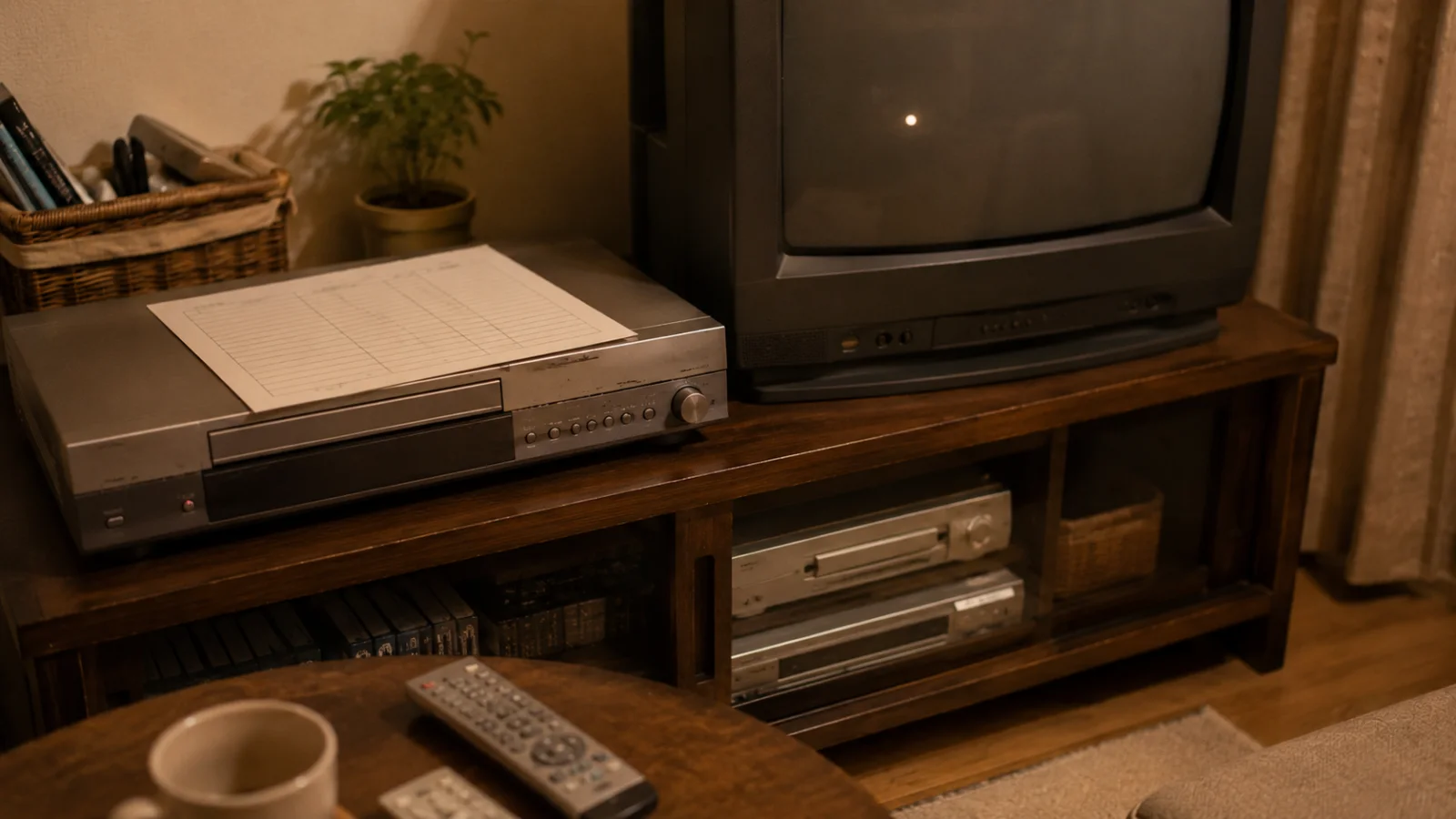 平成中期（2003〜2010年ごろ）のHDD・DVDレコーダーを思わせる横長の記憶風景