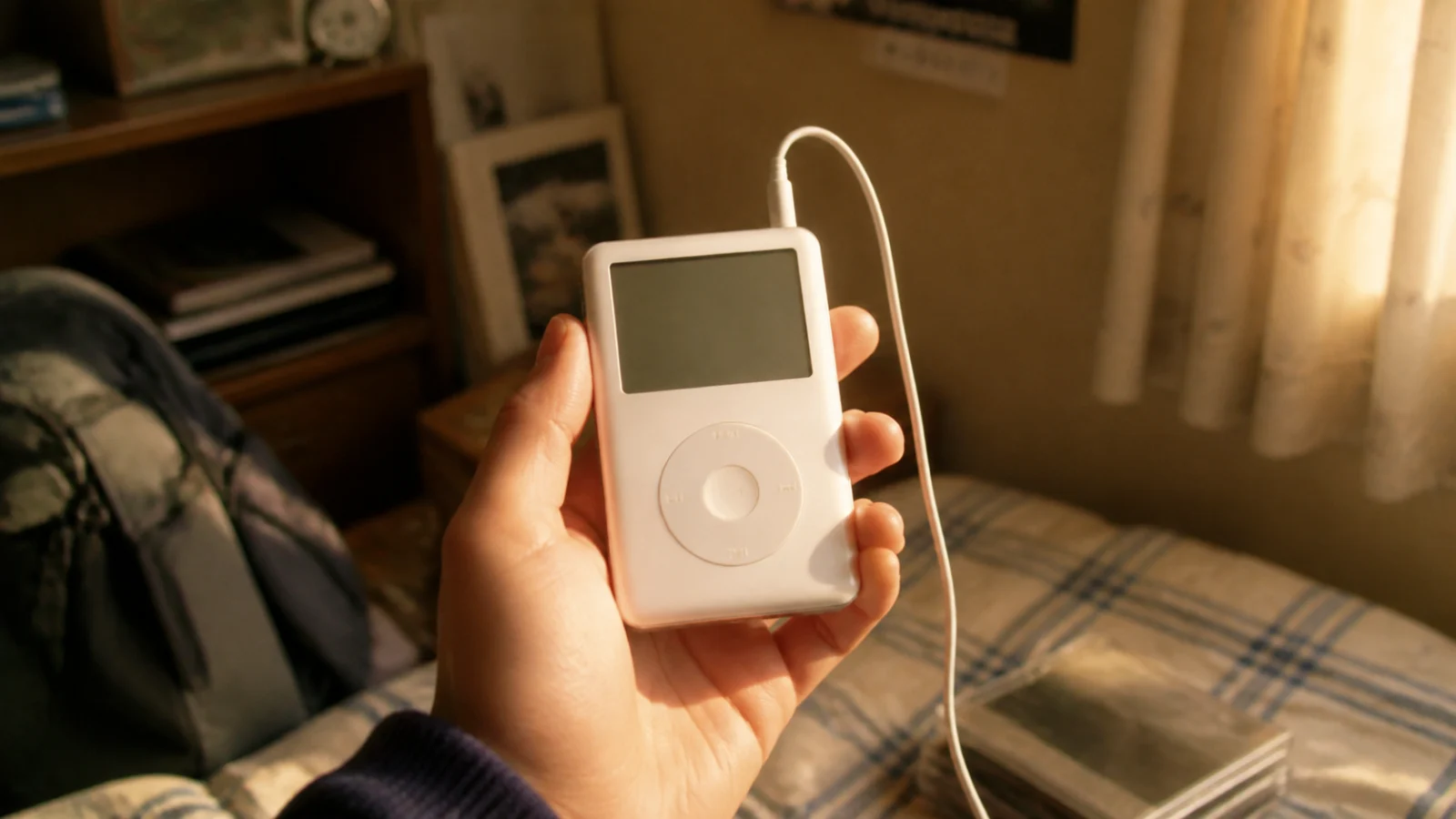平成初期〜中期(2001〜2006年ごろ)のiPodを思わせる横長の記憶風景