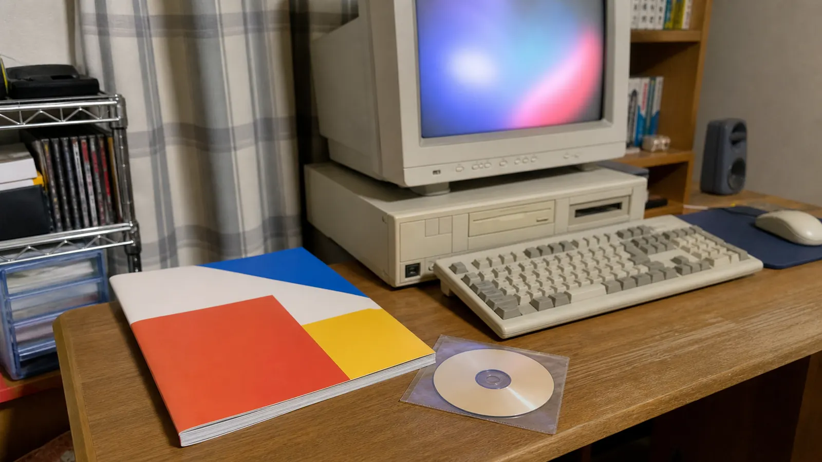 平成中期(1998〜2005年ごろ)のゲーム雑誌の付録CD-ROMを思わせる横長の記憶風景