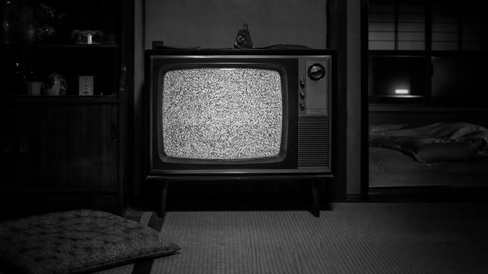 昭和30年代後半〜40年代(1960〜1974年ごろ)のテレビの砂嵐画面を思わせる横長の記憶風景