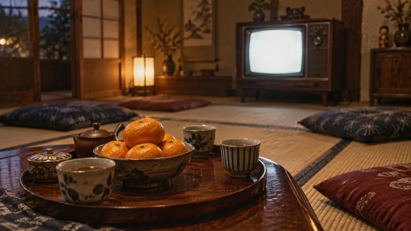 昭和30年代後半〜50年代（1963〜1978年ごろ）のプロレス中継を思わせる横長の記憶風景