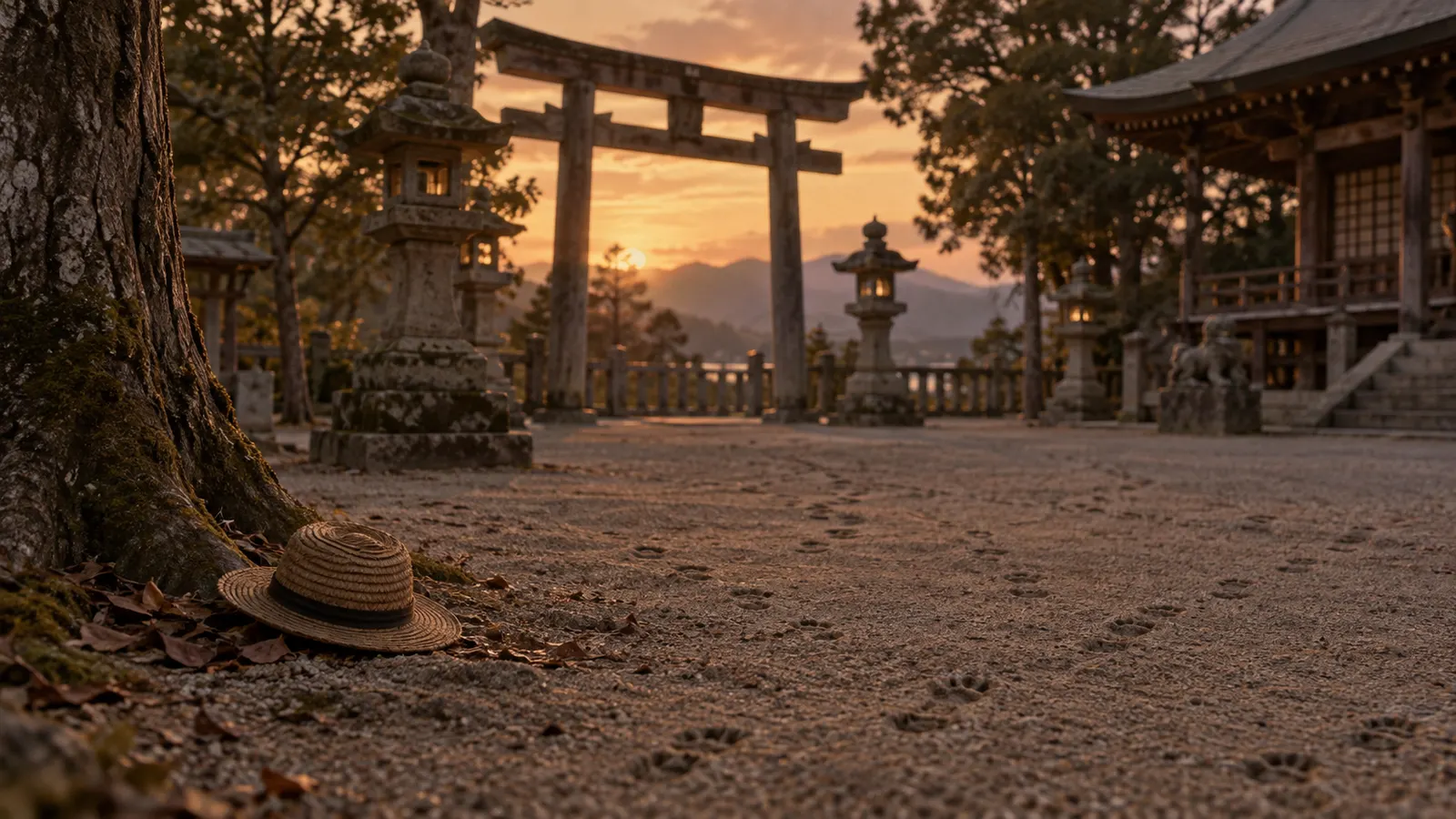 昭和20年代〜30年代（1948〜1963年ごろ）の鬼ごっこを思わせる横長の記憶風景
