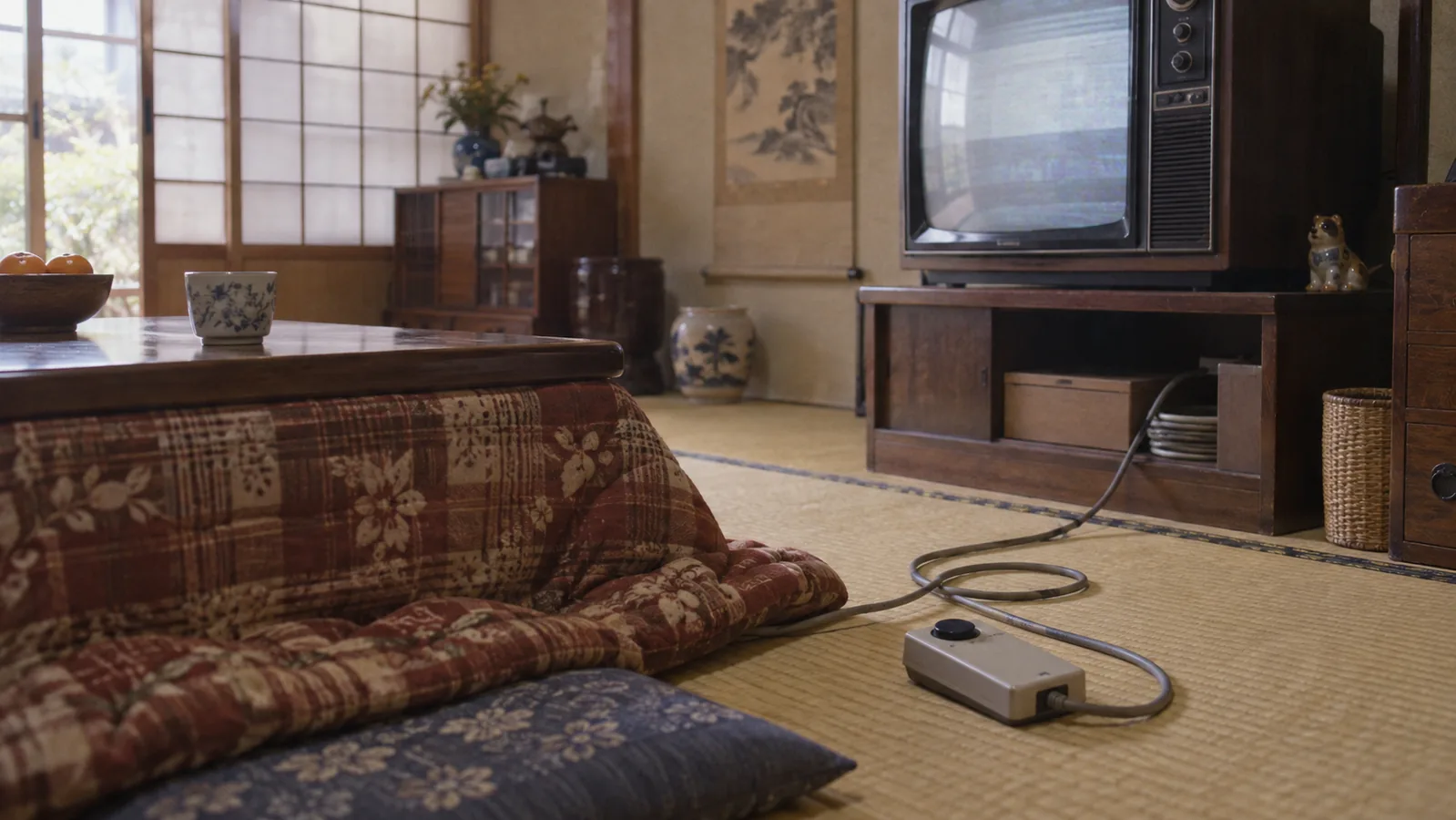 昭和40年代〜50年代（1965〜1979年ごろ）の有線テレビリモコンを主役にした懐かしい横長写真